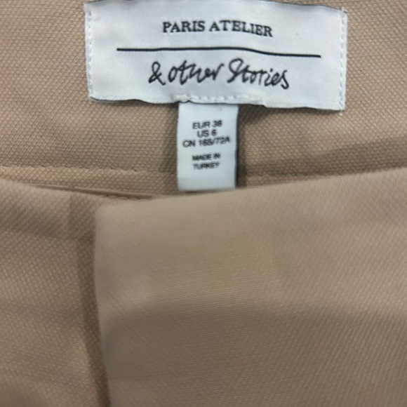 & Other Stories Beige Women’s Trousers Size 6 - Picture 4 of 5